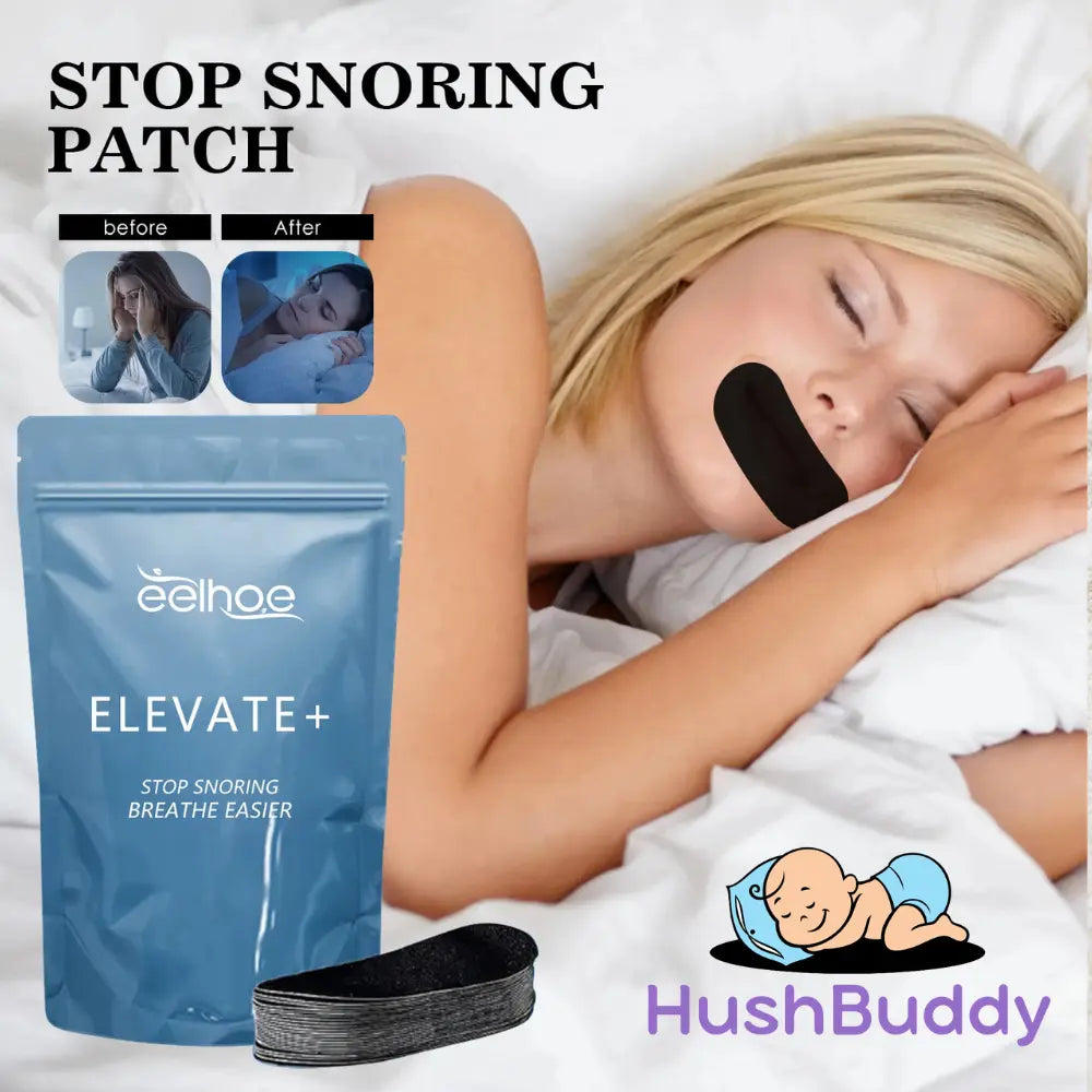 HushBuddy ELEVATE+ Anti snoring Nose Strips HushBuddy™